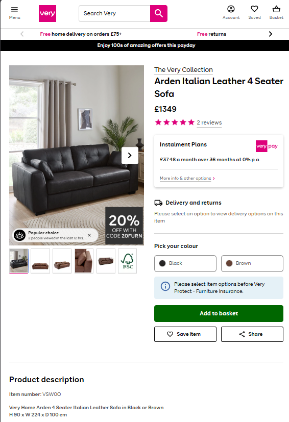 Price comparison
