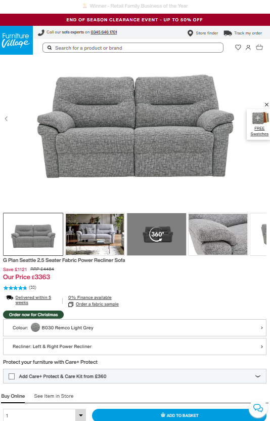 Price comparison