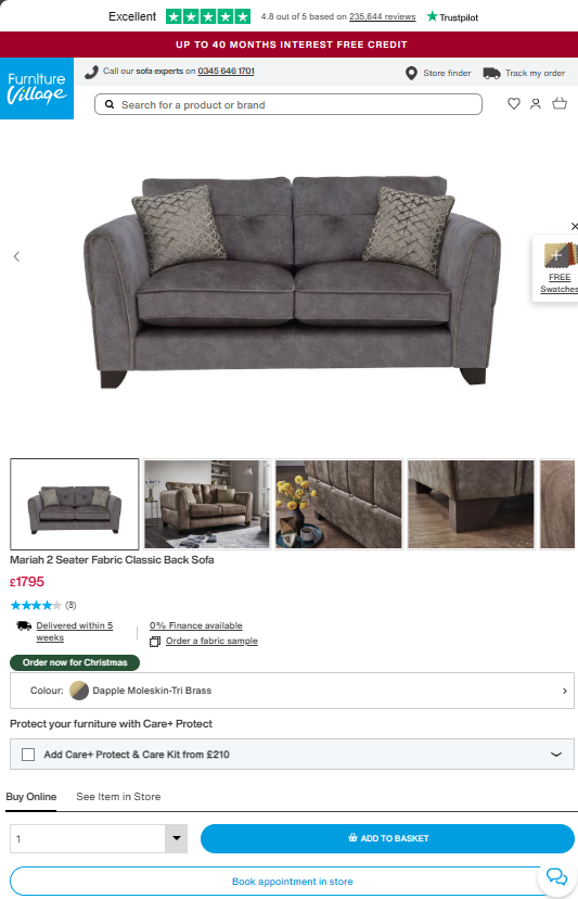 Price comparison