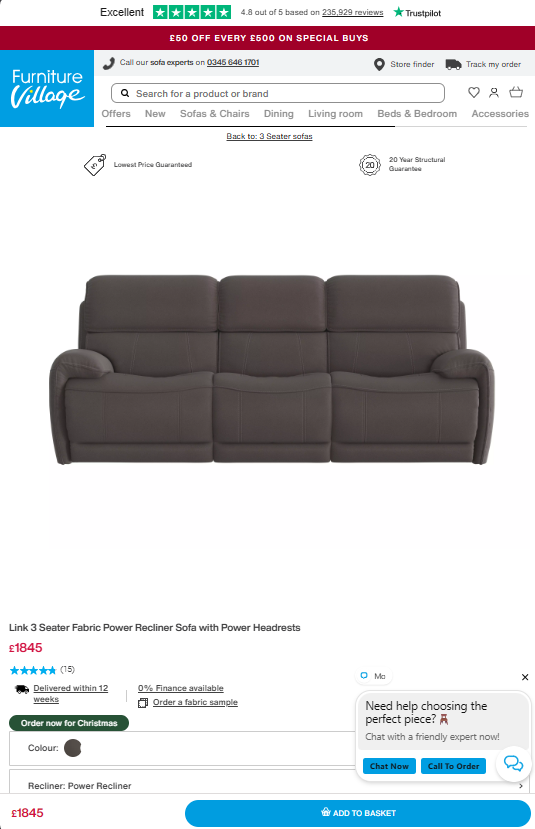 Price comparison