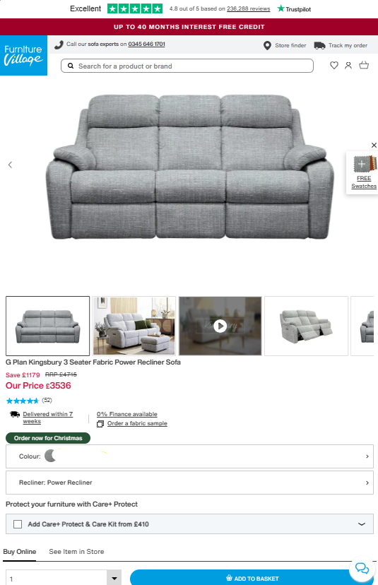 Price comparison