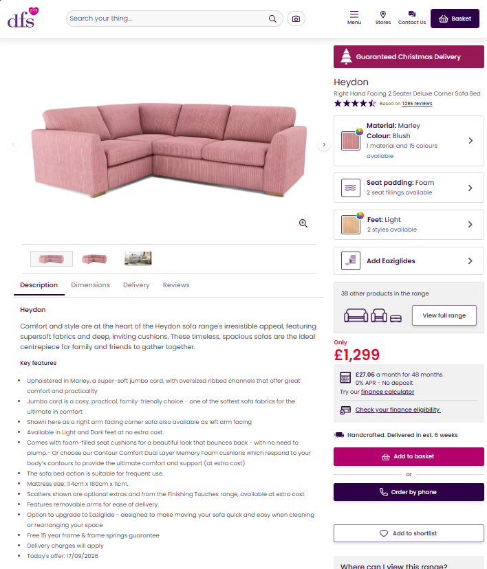 Price comparison
