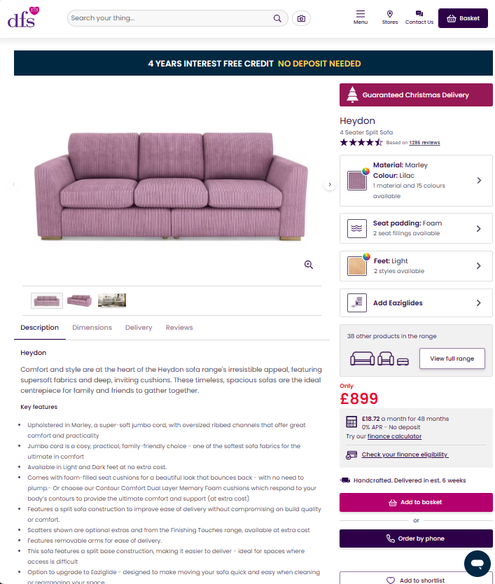 Price comparison