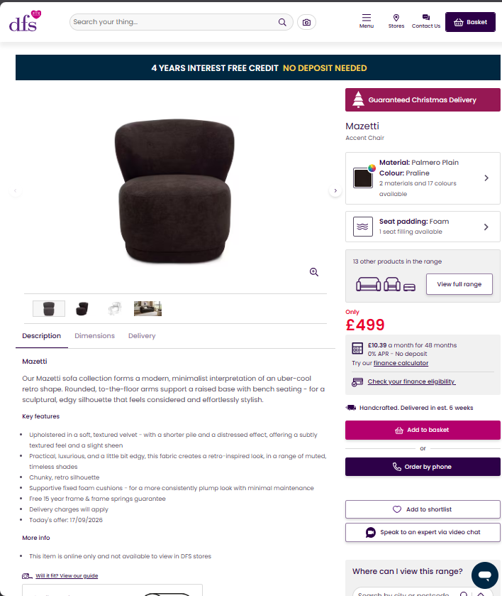 Price comparison