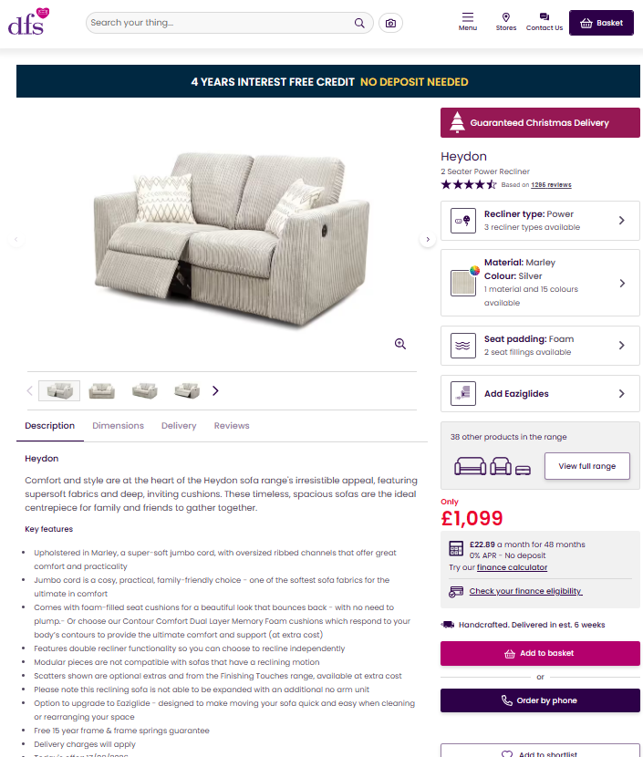 Price comparison