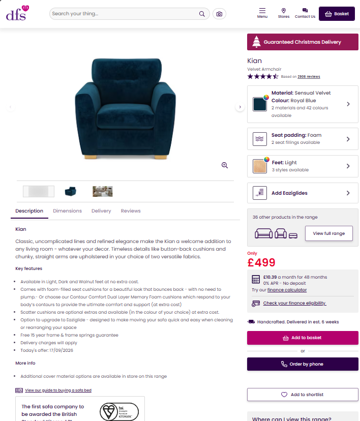 Price comparison