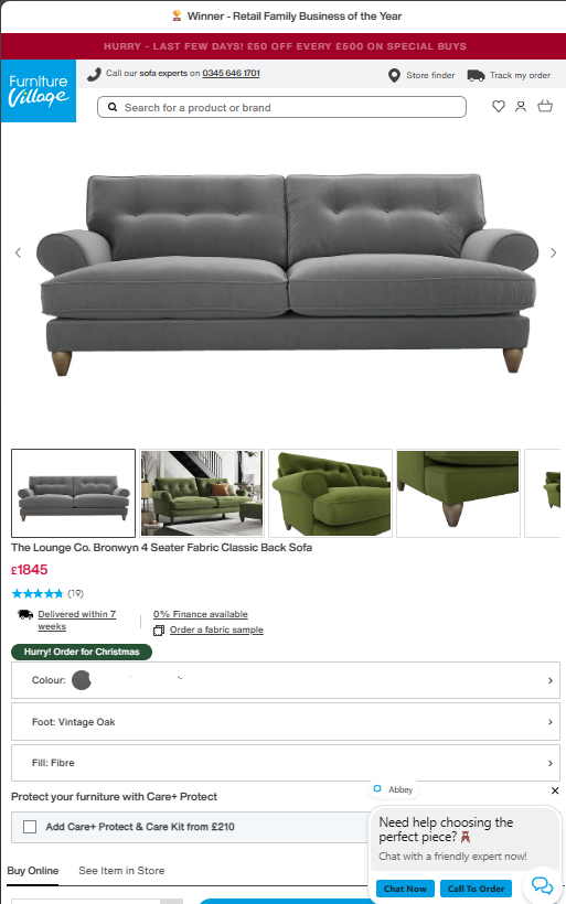 Price comparison