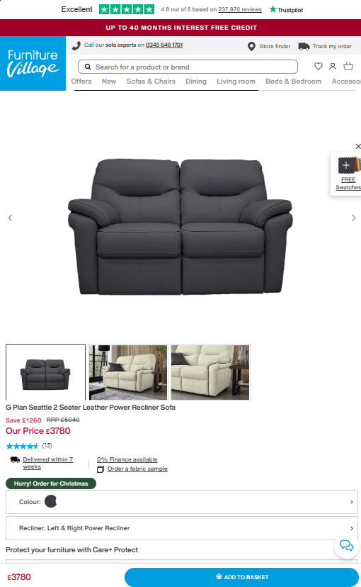 Price comparison