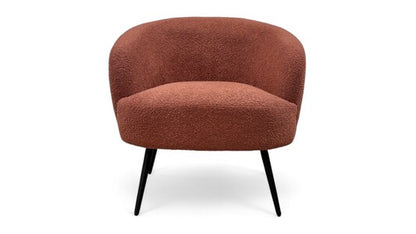 ‘Shelbie’ Rust Fabric Accent Chair