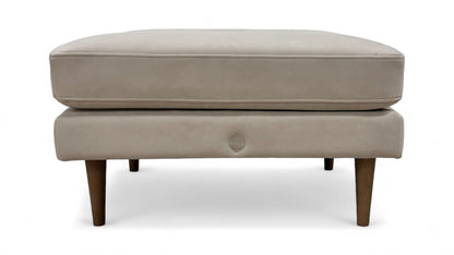 ‘The Big Chill’ Sunningdale Stone Velvet Footstool