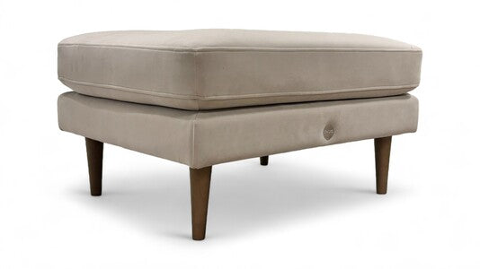 ‘The Big Chill’ Sunningdale Stone Velvet Footstool
