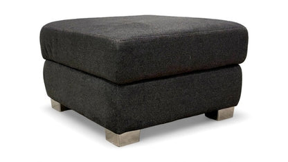 ‘Venezia’ Charcoal Fabric Footstool