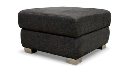 ‘Venezia’ Charcoal Fabric Footstool