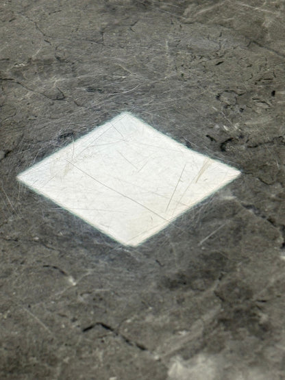 'Donnie’ Grey Real Marble Dining Table