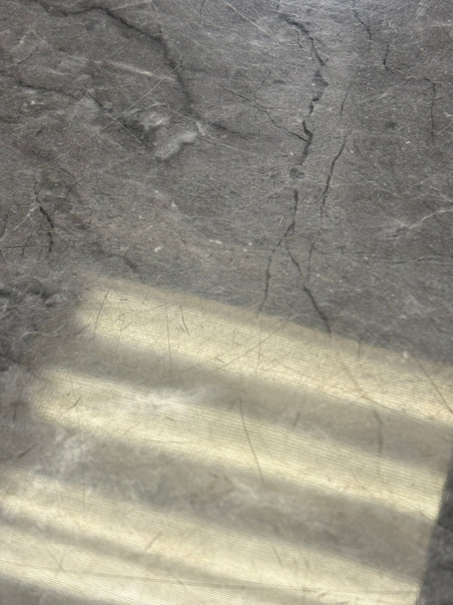 'Donnie’ Grey Real Marble Dining Table