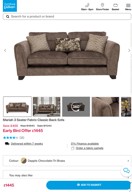 Price comparison