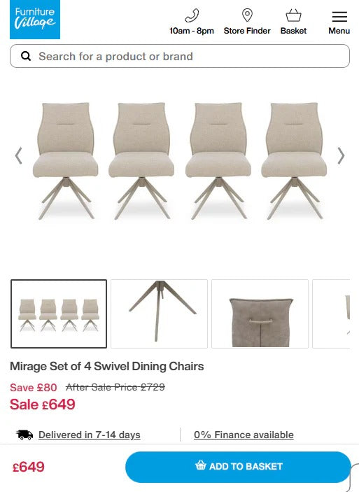 Price comparison