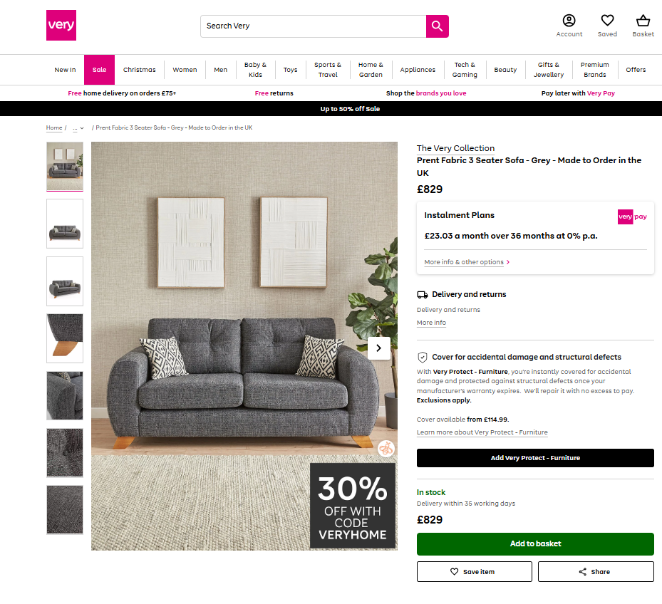 Price comparison