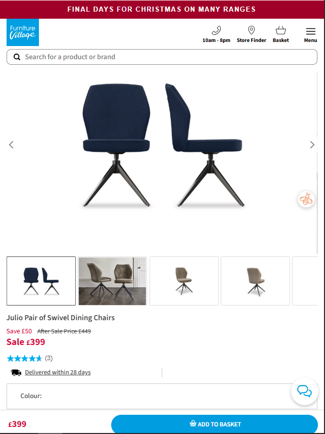 Price comparison