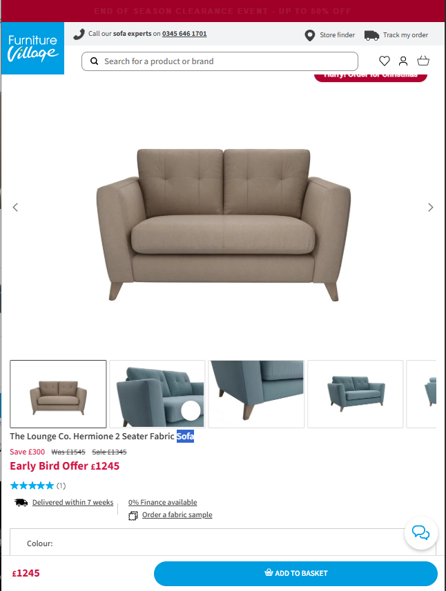 Price comparison