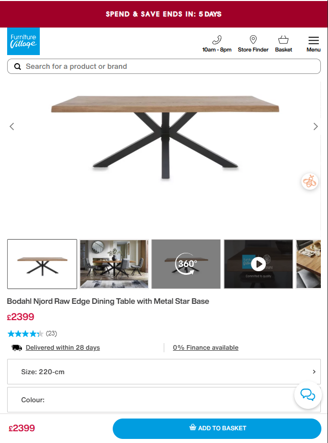 Price comparison