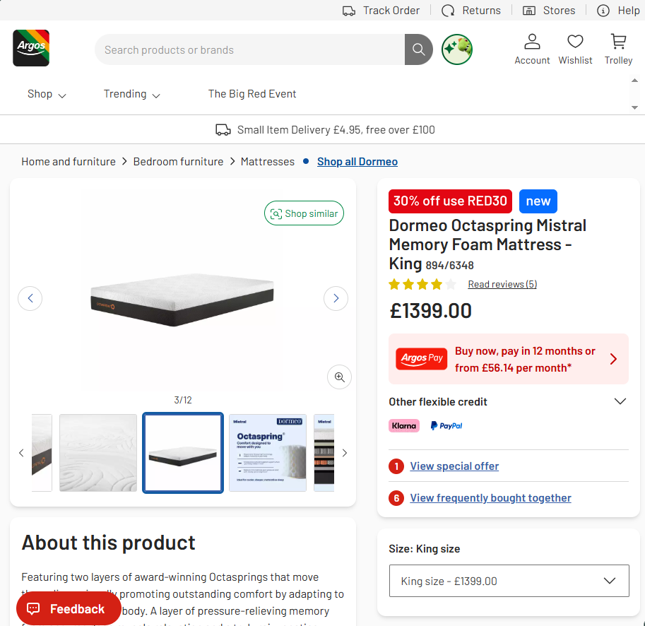 Price comparison