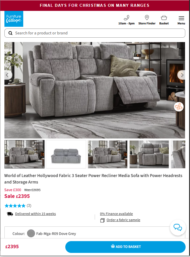 Price comparison