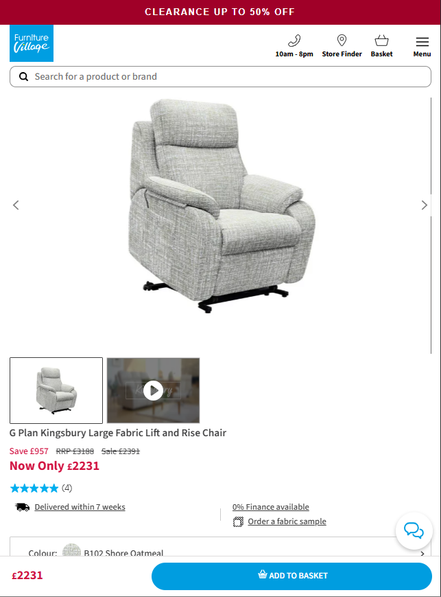 Price comparison