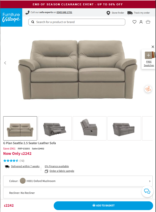 Price comparison
