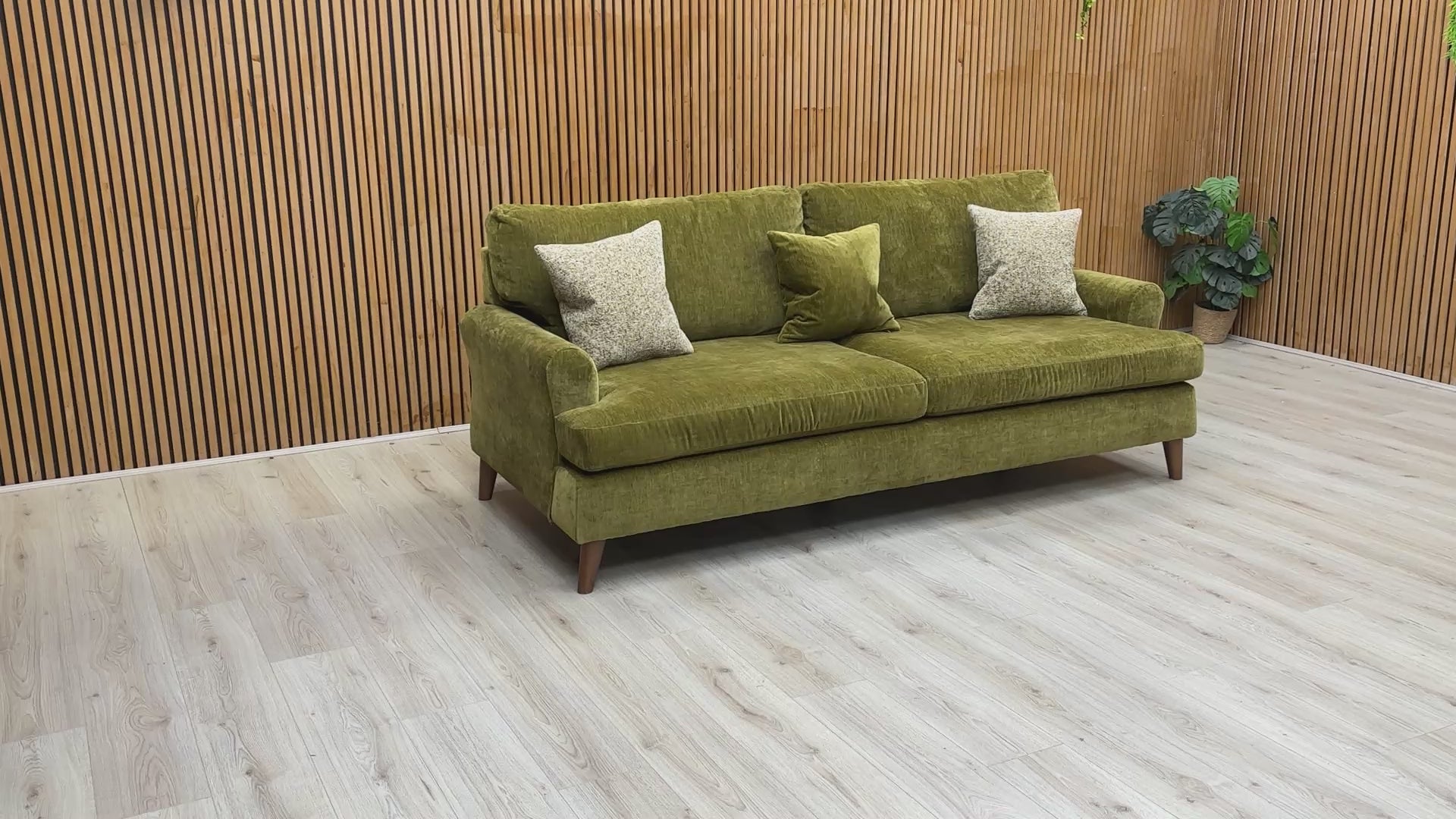 Product tour of the Jackson 4-seater sofa showcasing its scale and fabric quality.