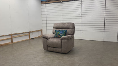 ‘Nimbus’ Bfa-Bnn-R29 Mink Velvet Power Recliner Chair with Power Headrests and Power Lumbar