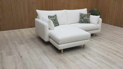 Video demonstration of the Aero sofa, showing the reversible lounger being moved from left to right.