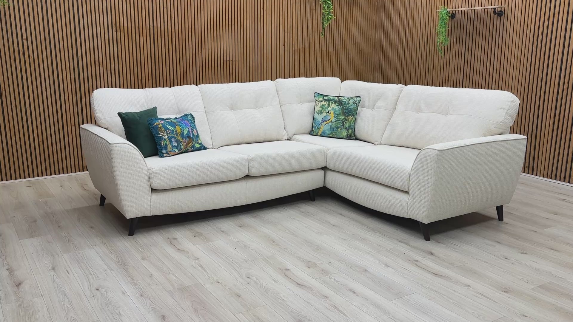 Lifestyle Video of the 'Dawson' Corner Sofa, demonstrating its contemporary design and fit within a modern living space.