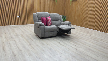 Product feature video demonstrating the smooth manual reclining mechanism of the Weston sofa for personalized relaxation.