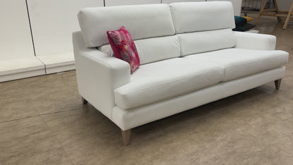 The Lounge Co. ‘Romilly’ White Velvet 4 Seater Sofa