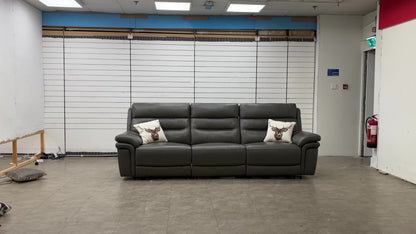 'Berlin' Piompo Lx-6404 Leather 4 Seater Power Recliner Split Sofa