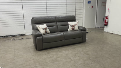 'Cinemax' Piompo Lx-6404 Leather 3 Seater Sofa