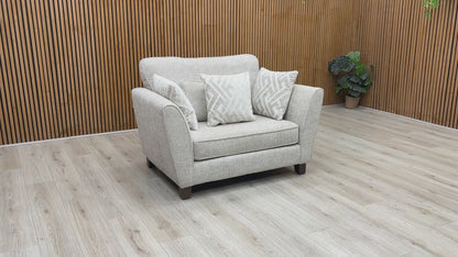 ‘Tabitha’ Light Grey Fabric Snuggler