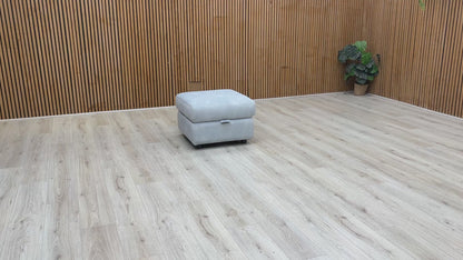 ‘Sloane’ 43516 Dexter Smoke Velvet Storage Footstool