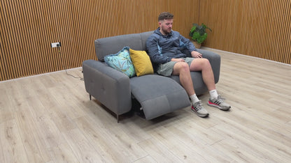Video Tour of 'Ezra' power recliner, emphasizing its premium craftsmanship.