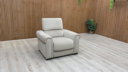 Video Preview  for a product video, likely demonstrating the power recliner function and plush velvet material.