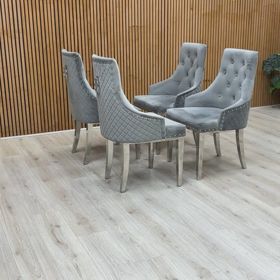 Video showcasing the 360-degree build quality and premium velvet texture of the ‘Dolce’ chair.