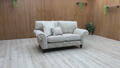 ‘Gillingham’ Beige Chenille Fabric 2 Seater Sofa