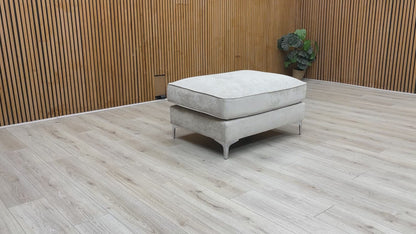 'Legend' Kingston Silver Fabric Footstool