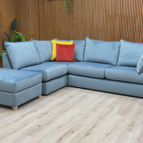 Video Preview for a product video, likely demonstrating the push-up feature of the footstool or the texture of the velvet.