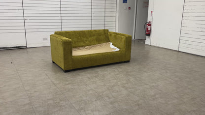 'Abberton' Dill Bromley Chenille Plain Chenille Fabric 2 Seater Deluxe Sofa Bed