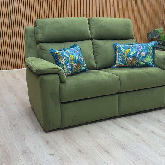 Video showcasing the G Plan 'Thornbury' Plush Vine Green 2 Seater Velvet Sofa