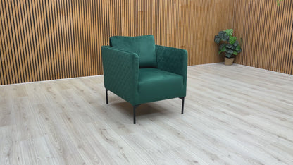 Video Preview for the DFS 'Tub' Forest Sensual Velvet Accent Chair.