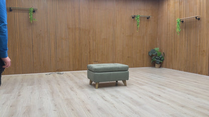 'Malmo' Bfa-Ori-R12 Olive Green Suede Coffee Table Storage Footstool