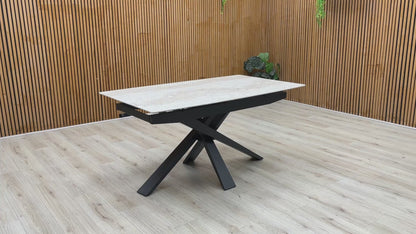 ‘Germain’ Marble Top 150cm Fixed Dining Table
